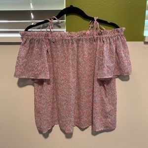 Off the shoulder floral top
